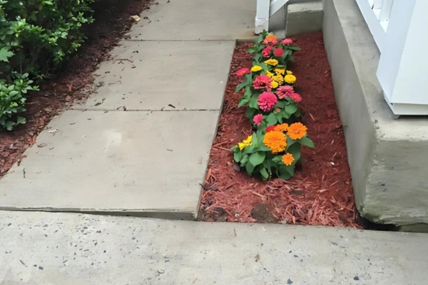 Cracked and uneven sidewalk in Florida creating tripping hazards, requiring prompt concrete repair to restore safety and curb appeal.