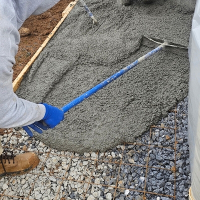 Full concrete slab replacement to address severe floor damage, an uneven concrete floor repair in Lake City, FL.