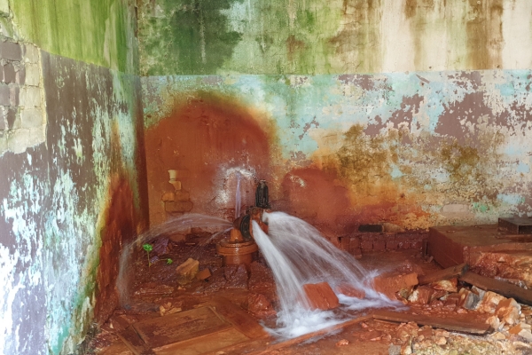 Plumbing Leak in Crawl Space