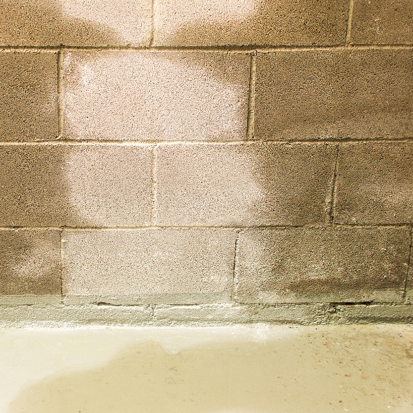 Concrete foundation absorbing moisture due to weak materials, needing water damage solutions in Jacksonville, FL.