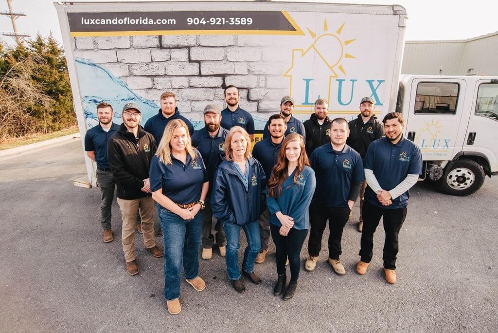 LUX Foundation Solutions team providing professional waterproofing services to homeowners in Palm Coast, FL.