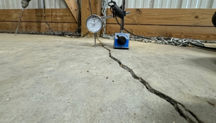 Uneven concrete slabs creating height differences in the house, a sign of a concrete repair problem in Jacksonville, FL.