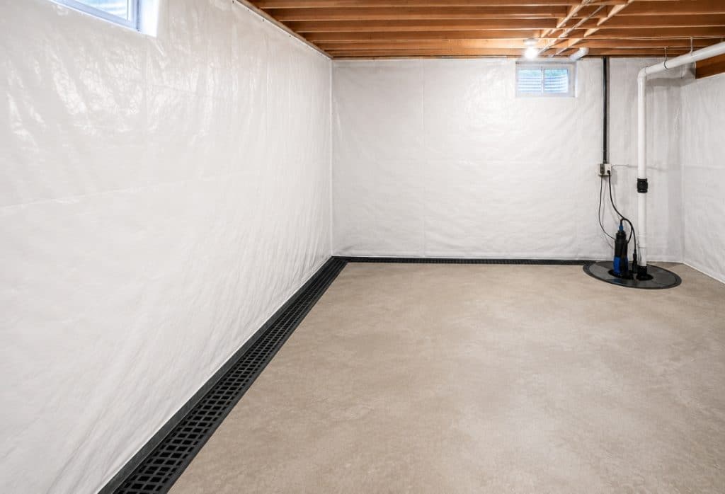 Home interior protected from water damage through professional foundation waterproofing in Jacksonville, FL.